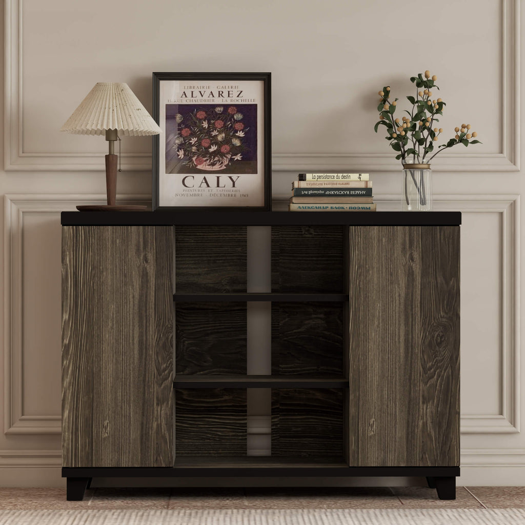 Perdue TV Media Console S'mores & Black Woodgrain