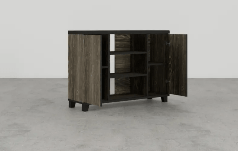 Perdue TV Media Console S'mores & Black Woodgrain