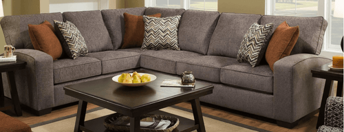 A & W Custom Furniture #7077 Sectional in Shadow