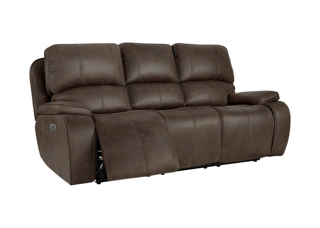 Brookings Power Reclining Sofa with Adjustable Headrests