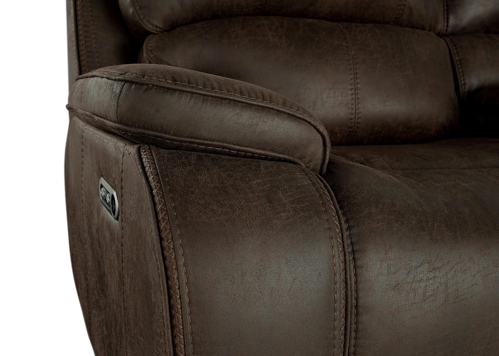 Brookings Power Reclining Sofa with Adjustable Headrests