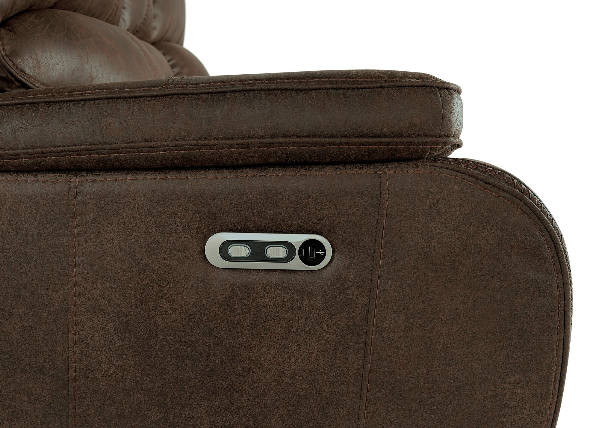 Brookings Power Reclining Sofa with Adjustable Headrests