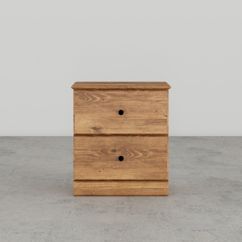 Perdue 21" 2 Drawer Nightstand in Saratoga Pine