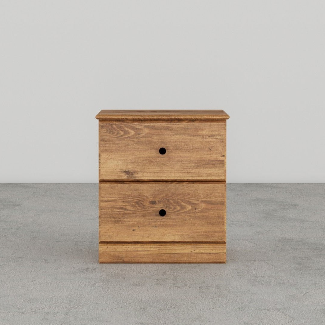 Perdue 21" 2 Drawer Nightstand in Saratoga Pine