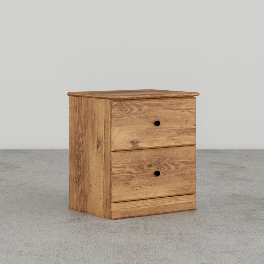 Perdue 21" 2 Drawer Nightstand in Saratoga Pine