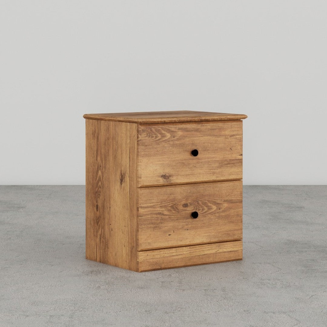 Perdue 21" 2 Drawer Nightstand in Saratoga Pine