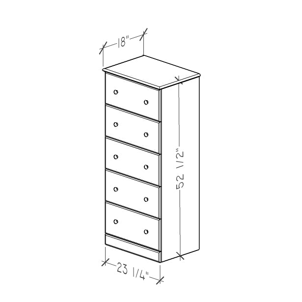 Perdue 32" 4 Drawer Chest in Saratoga Pine