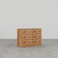 Perdue 45" 6 Drawer Dresser in Saratoga Pine