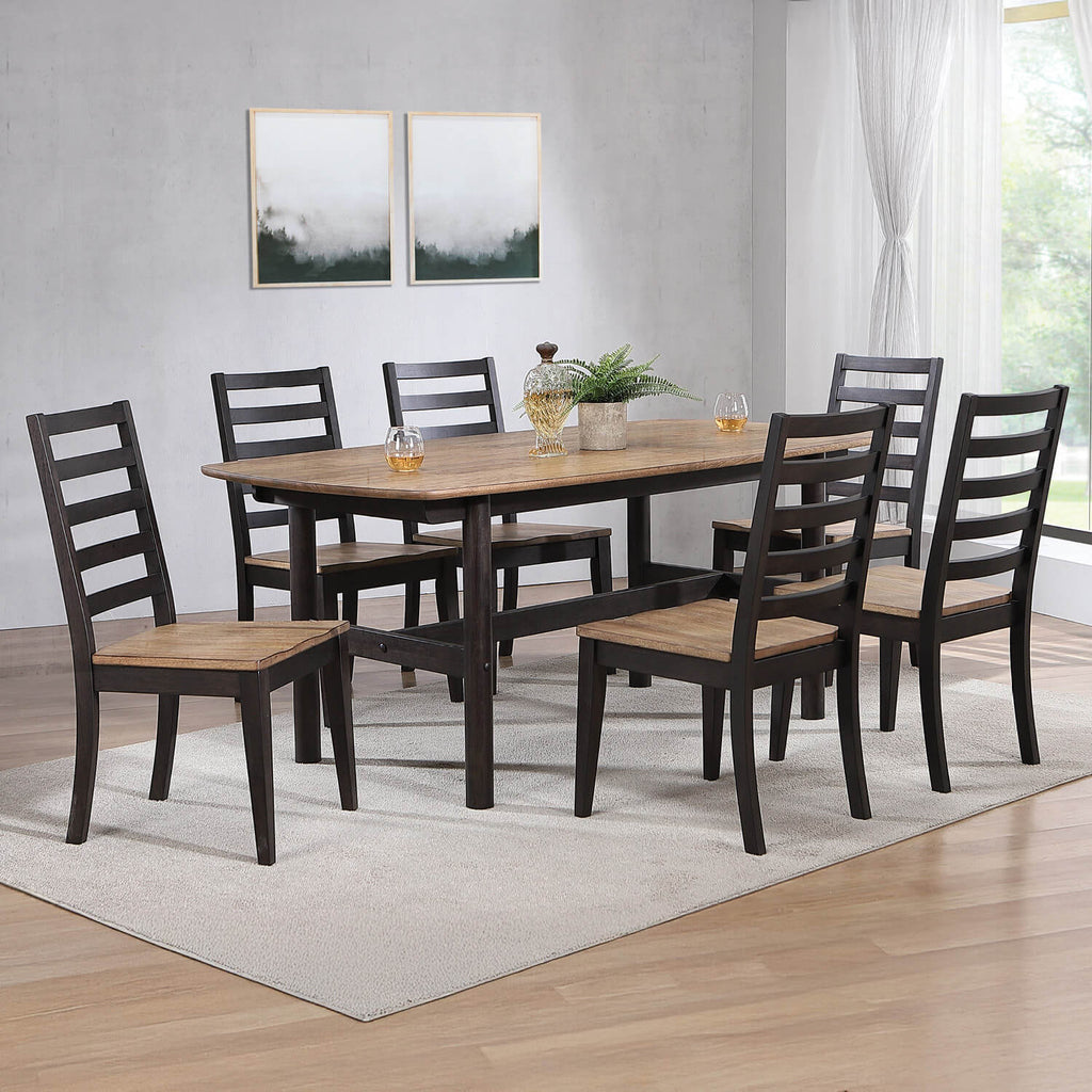 Winners Only Bakersfield 63” Leg Table & 4 Chairs