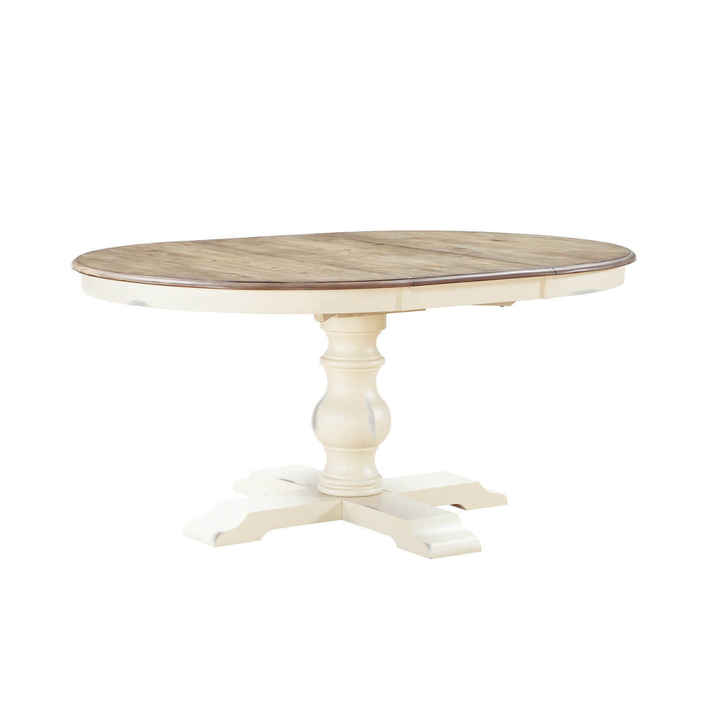 Torrance 66" Pedestal Table w/ 18" Leaf Table & 4 Chair Set