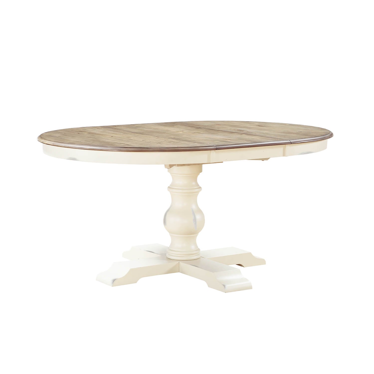 Torrance 66" Pedestal Table w/ 18" Leaf Table & 4 Chair Set