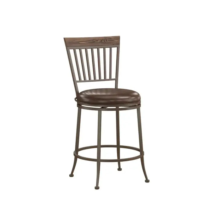Hawkins Commercial Metal Swivel Counter Stool