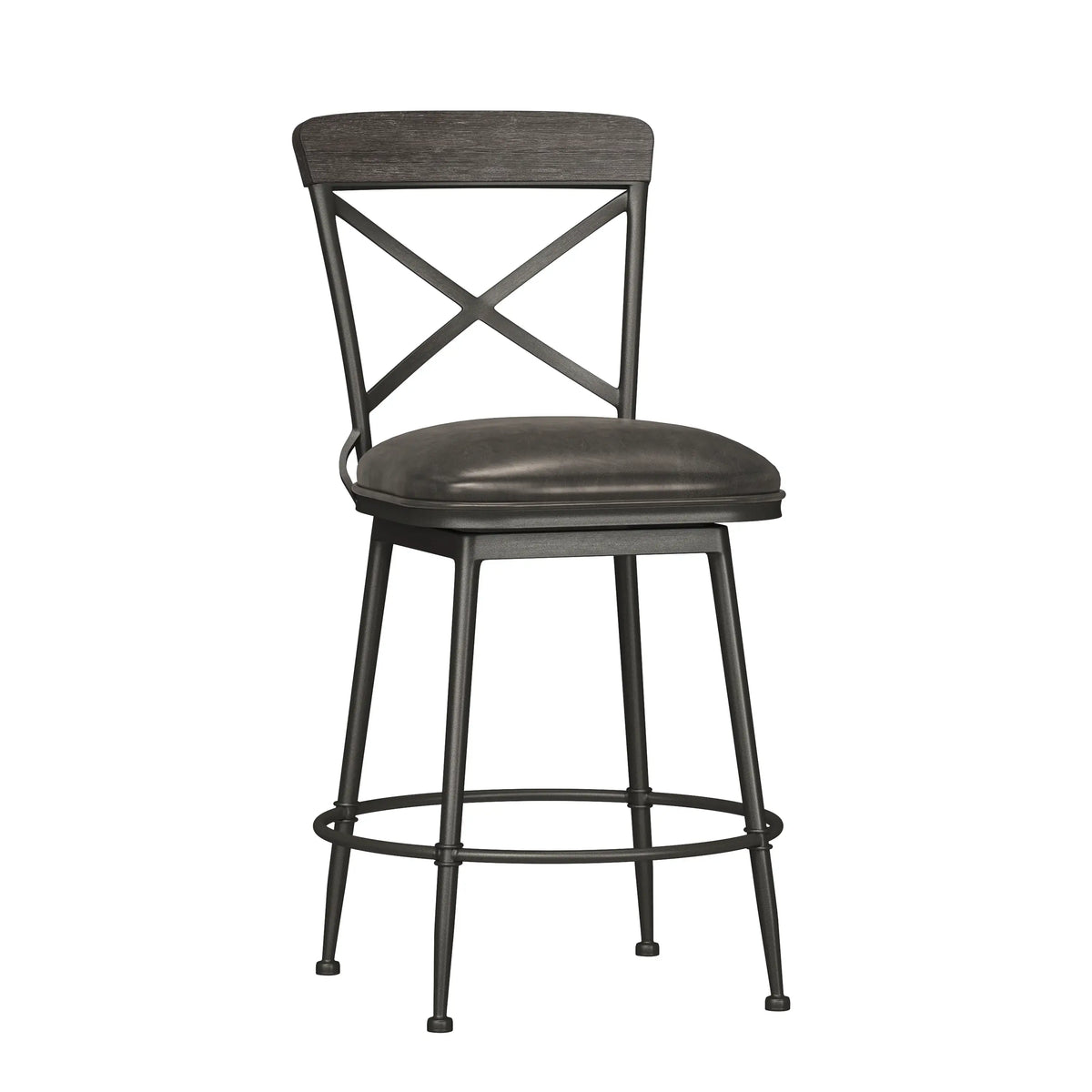 Decker Commercial Metal Swivel Counter Stool