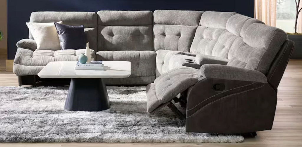 Cheers Zero Gravity 6 Pc Power Sectional with Power Headrests
