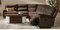 Cheers Zero Gravity 6 Pc Brown Power Sectional with Power Headrests
