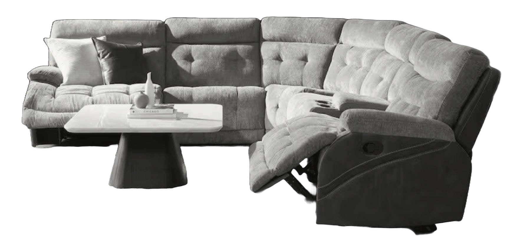 Cheers Zero Gravity 6 Pc Power Sectional with Power Headrests