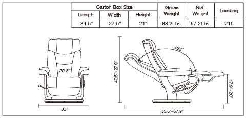 BenchMaster Vittoria 7846 Stress Free Chair