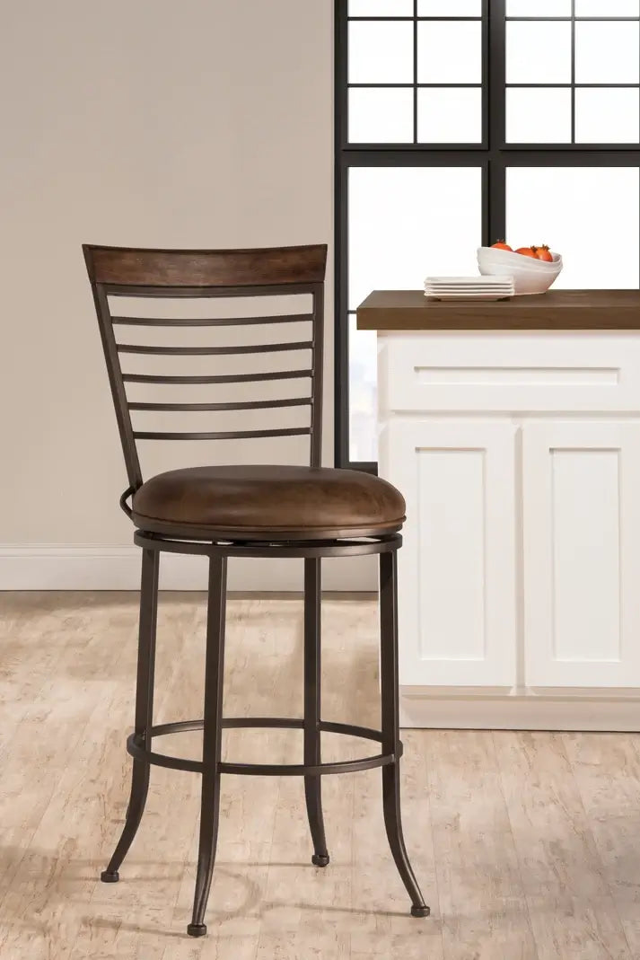 Terrell Commercial Metal Swivel Counter Stool